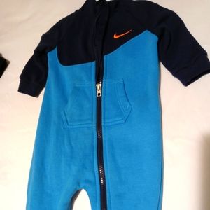 Baby boy Nike coverall. Size 6 months